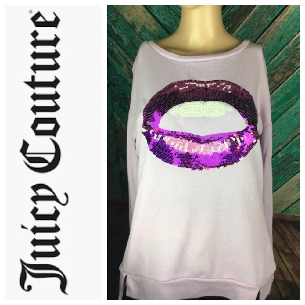 Juicy Couture Sequined Purple Sweatshirt